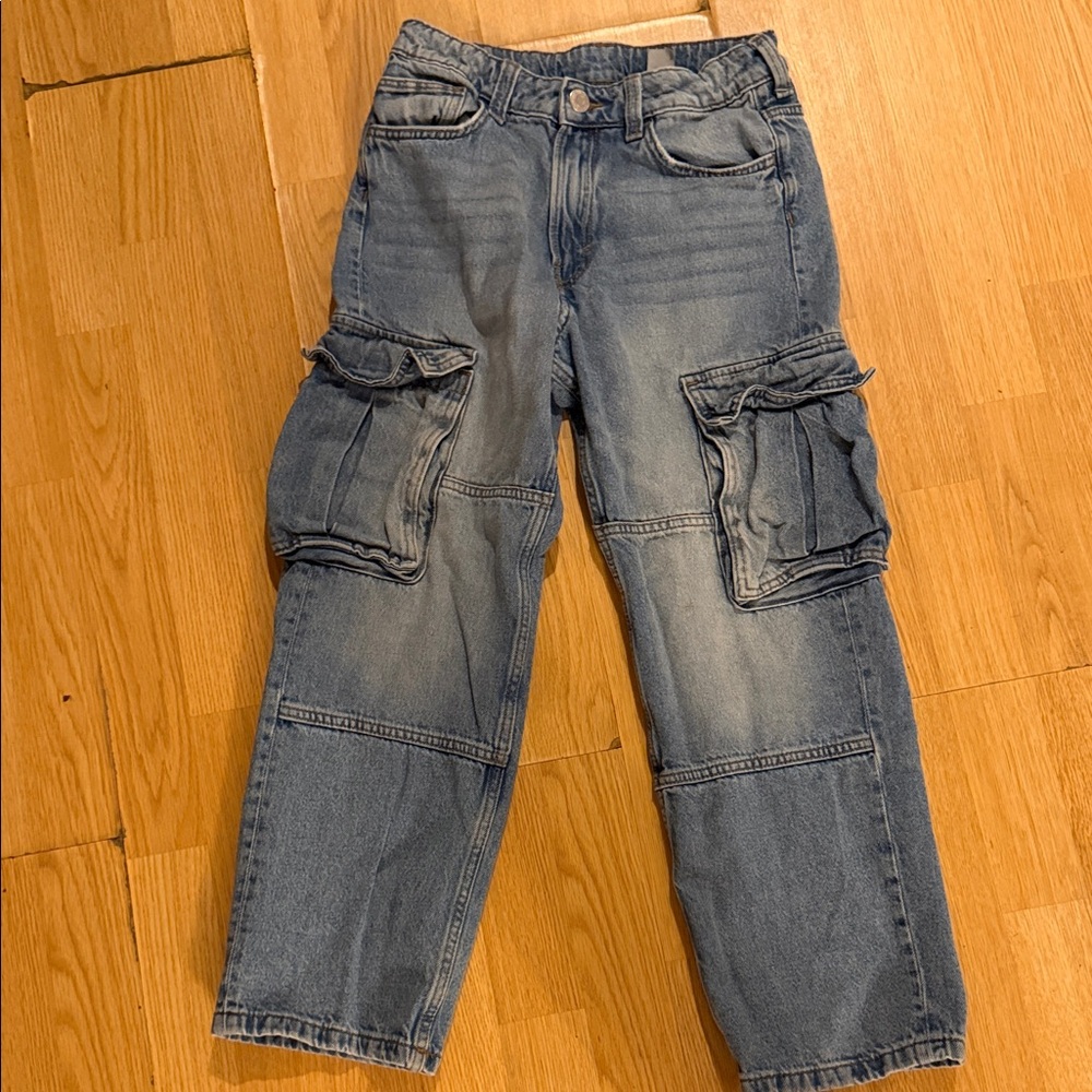 H&M Kids Blue Cargo Jeans
